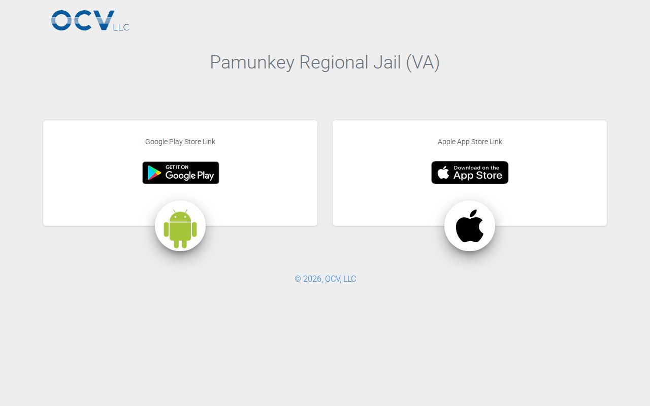Official Pamunkey app links for Hanover County jail information